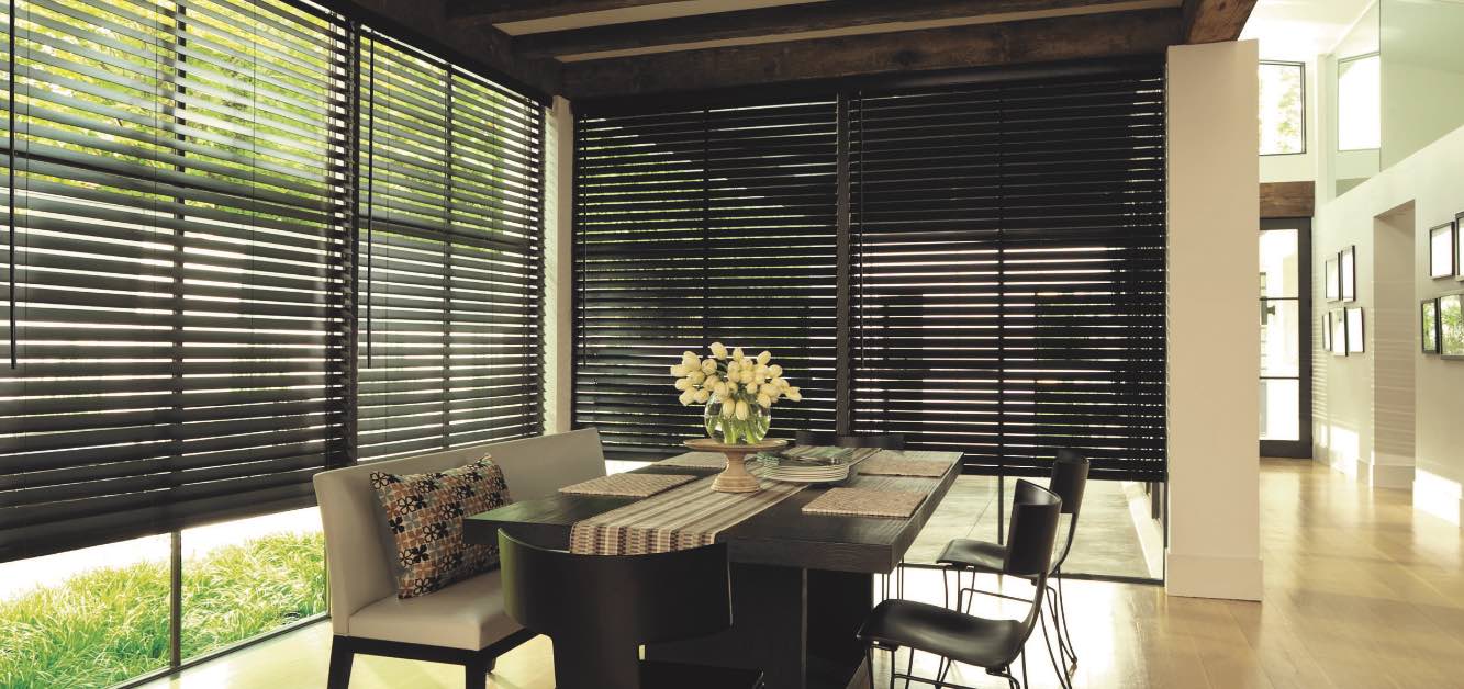 Wooden Window Blinds, Black Blinds for Windows, Wood Blinds Venetian Blinds  Blackout Blinds for Windows, Privacy Window Shades Door Blinds Plantation