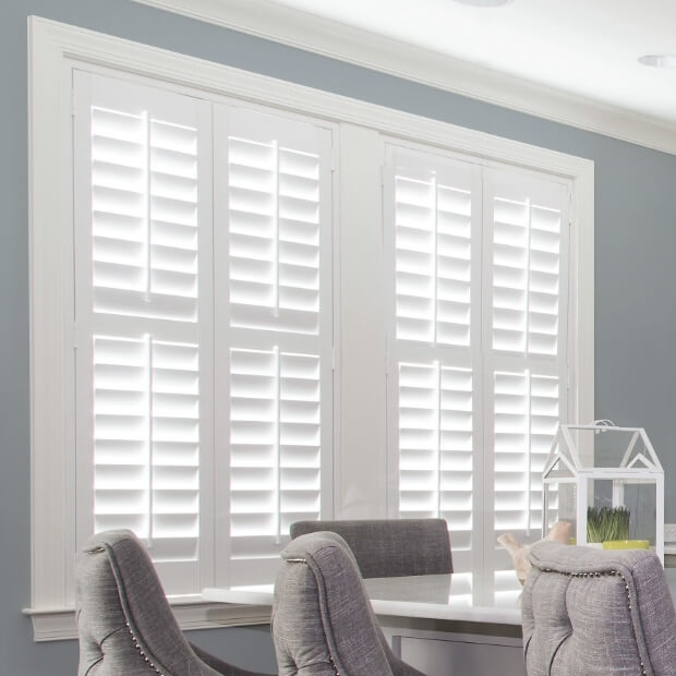 Polywood shutters in kitchen