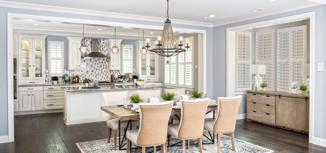 Shutters in kitchen