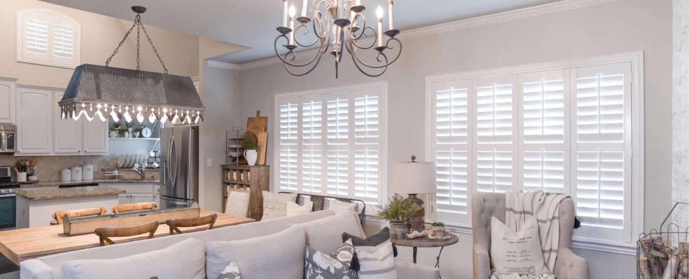 Kitchen with Polywood plantation shutters
