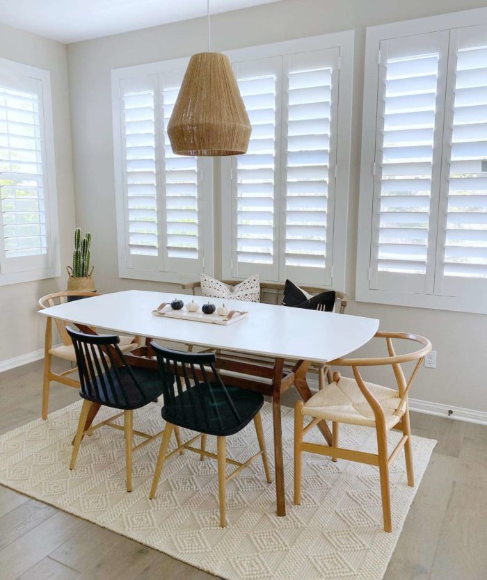 Photo Credit: Audrey Crisp Interiors Plantation shutters in a kitchen