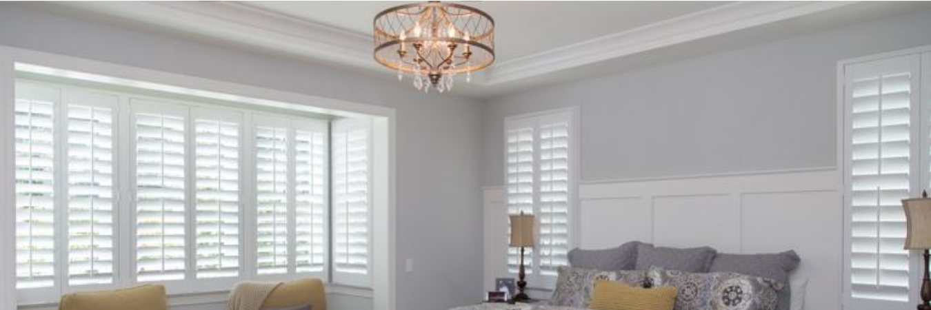 Polywood shutters on several bedroom windows