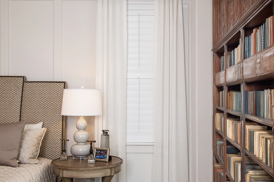 Energy-efficient Polywood shutters in a modern kitchen