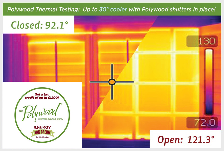 thermal photo with temp and tax energy logo