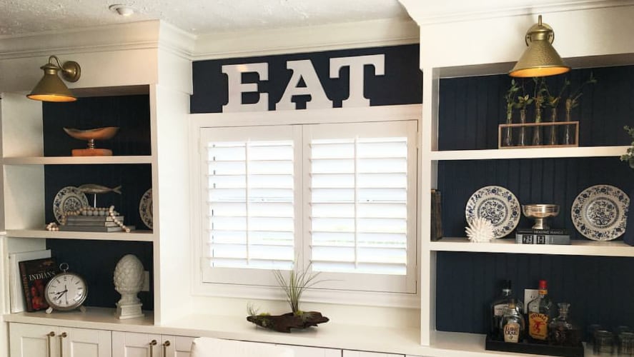 Plantation shutters window treatments