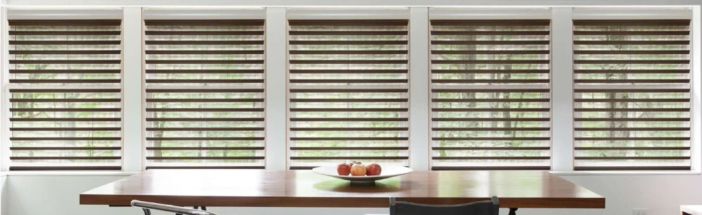 Sheer shades in office